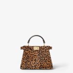 FENDI Peekaboo ISeeU Petite Printed cavallino calfskin bag